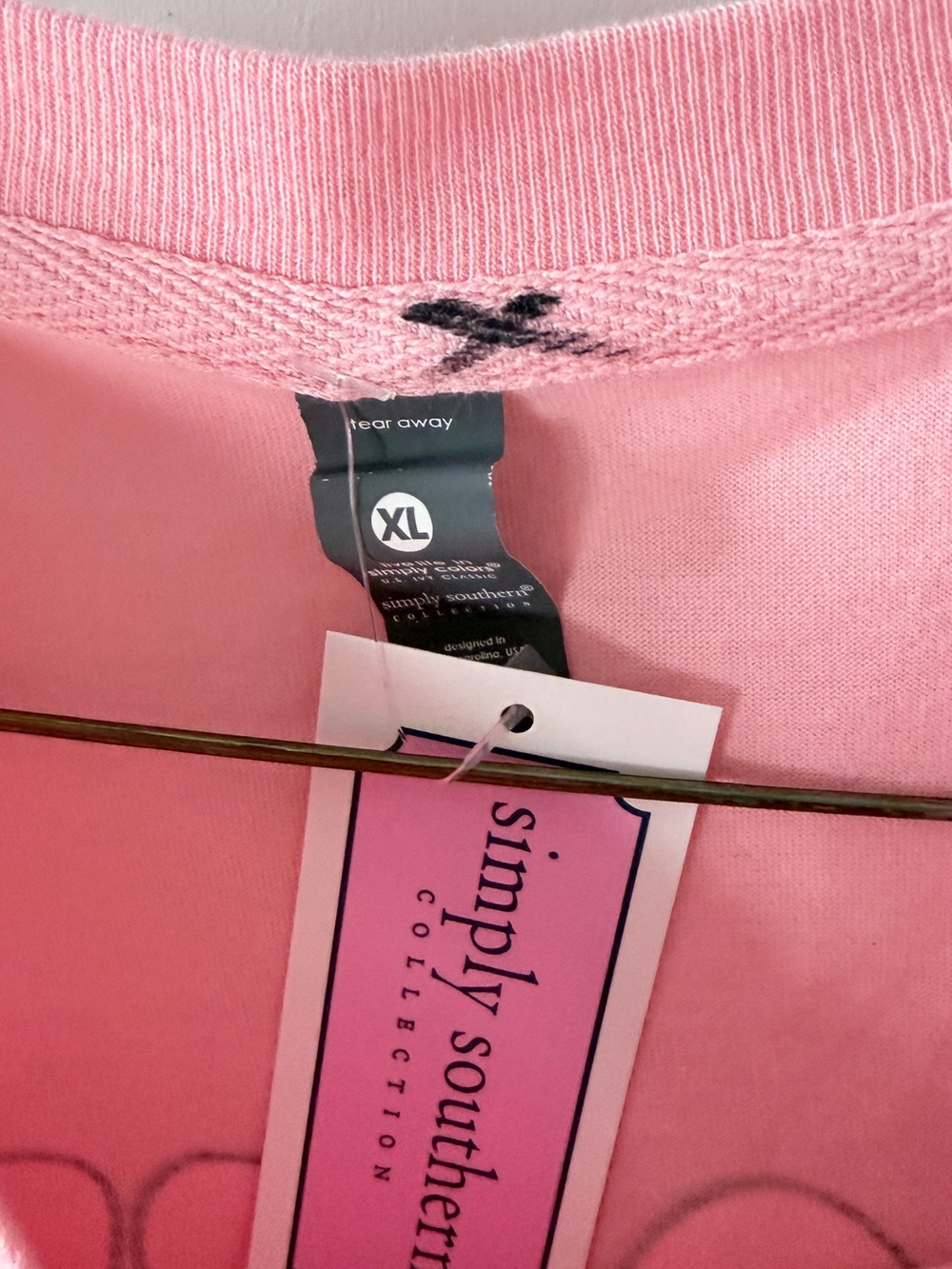 Simply Southern Light Pink Long Sleeve Tee - Picture 5 of 5